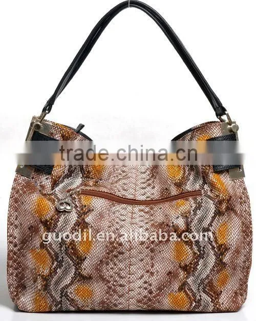 2012 new and classical brand lady genuine leather hand bag in factory price