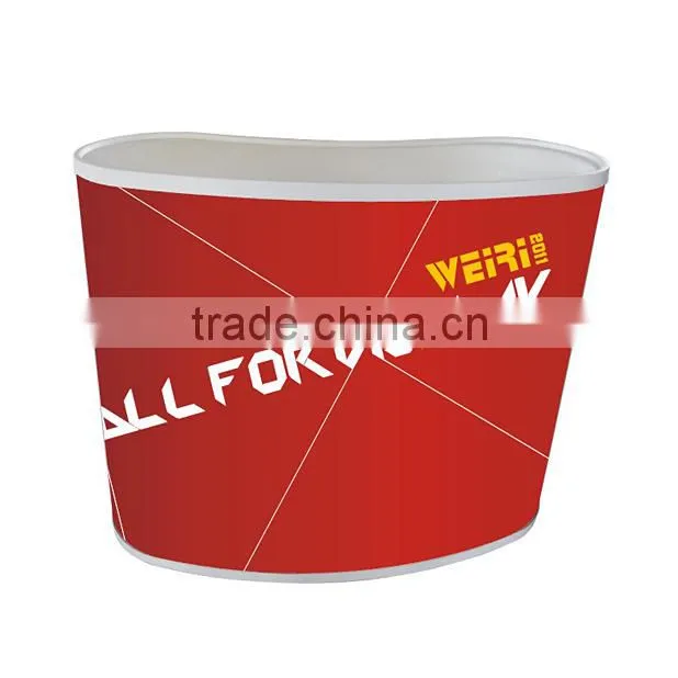 Plastic Card Counter Commercial Display Table