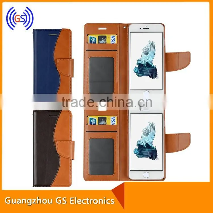 Flip Leather Case for Samsung Galaxy S7 Edge, Wholesale Wallet Leather Cover Case for Galaxy S7 Edge G935