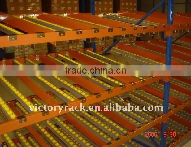 Carton flow pallet rack selective steel pallet rack