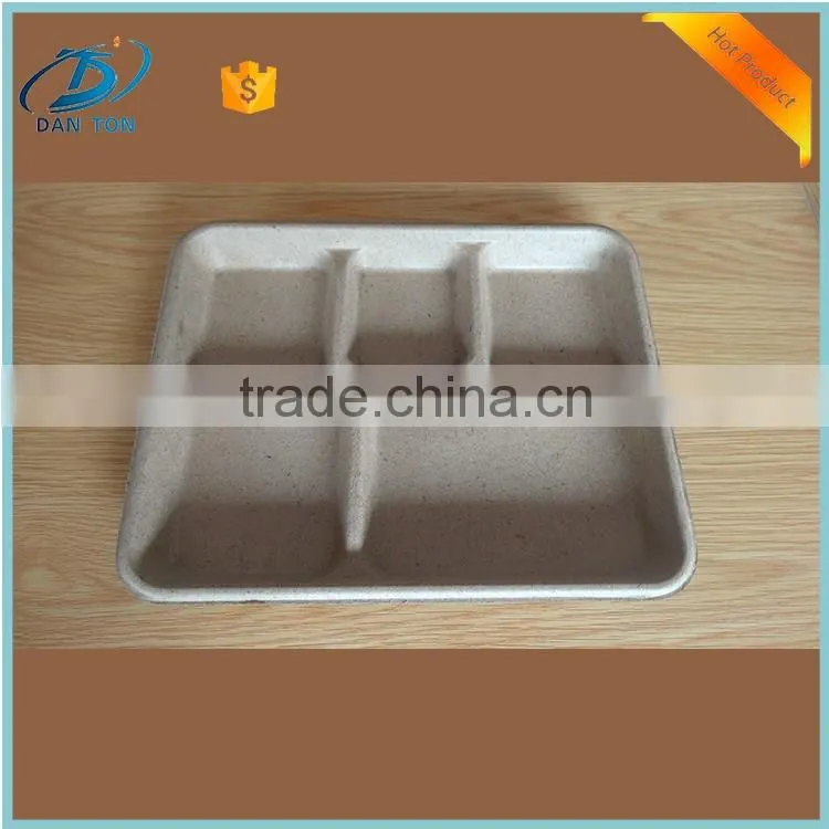 china yangzhou supplier 5 separation disposable paper lunch box