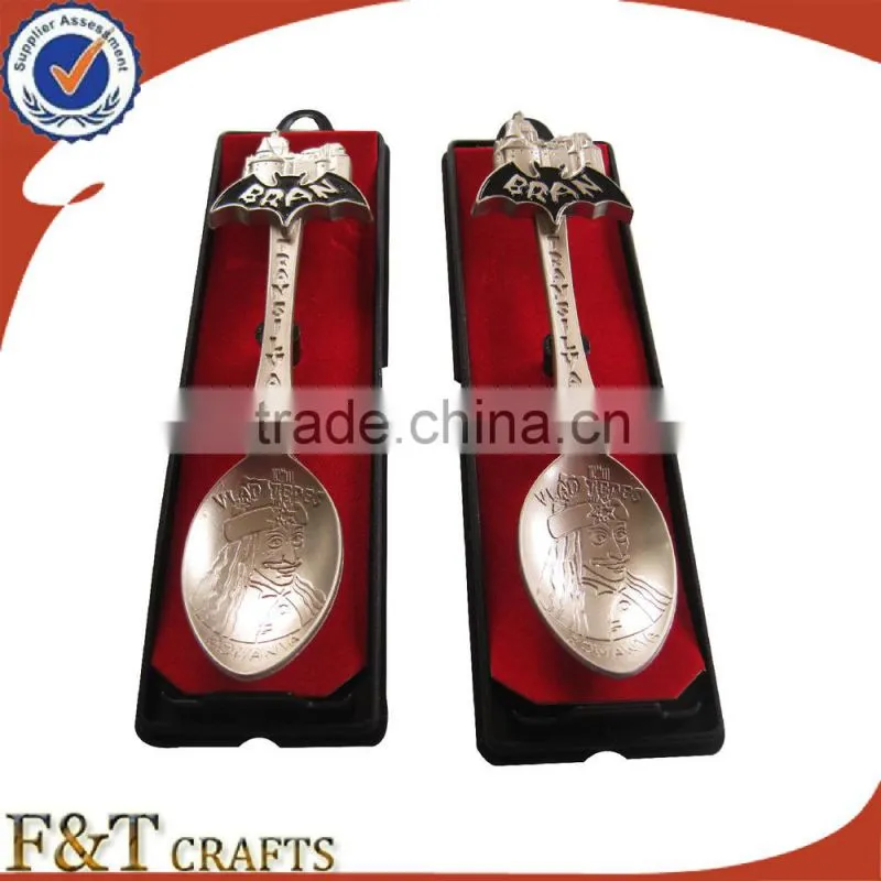 Fashion soft enamel epoxy disposable spoon for wholesales