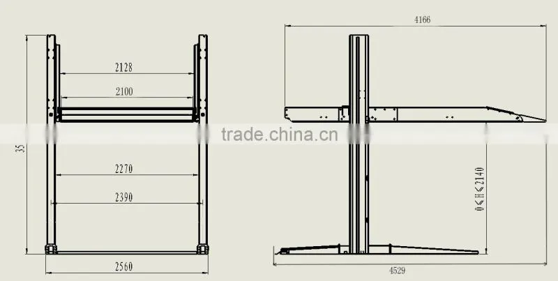 hydraulic two tier lifting,two tier lifting passenger lift,vehicle lifting passenger lift