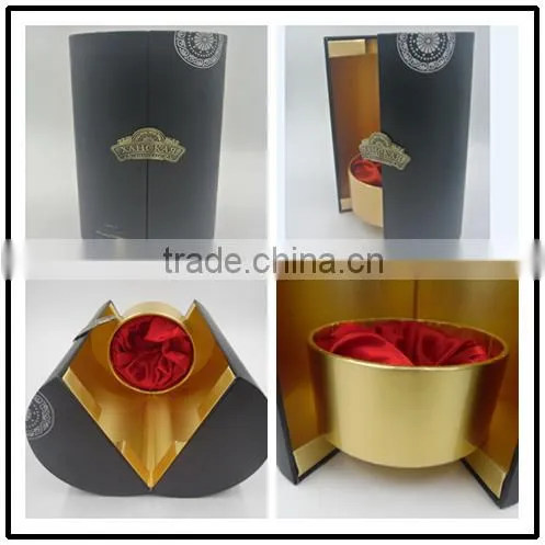 Custom high quality round tube wine gift box