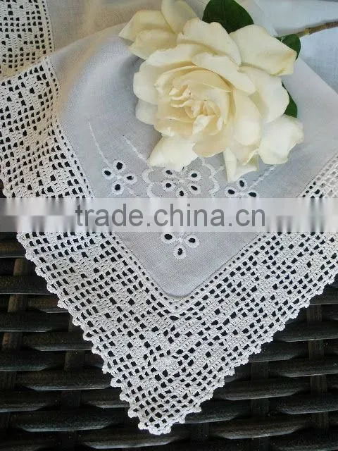 hand embroidery napkin ,hemstitch napkin