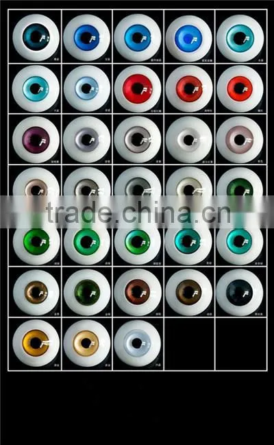 super quality 8-26mm round glass eyes for dolls