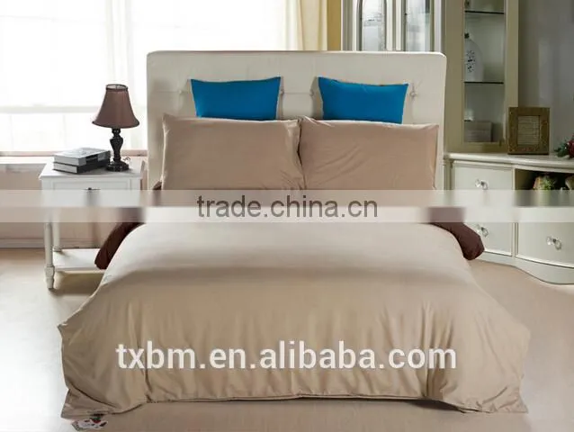 Polyester sanding fabric solid color bedding set