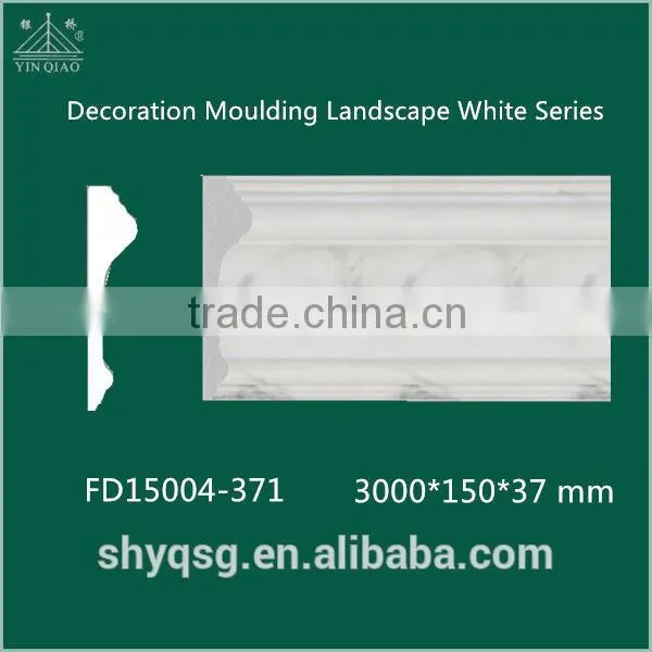 China Plastic Profiles Type PS Decoration Moulding/ Molduras /Baseboard