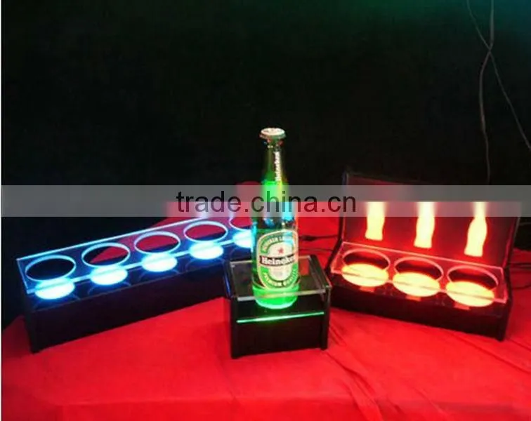 New Type Acrylic Led Lighting Bottle Glorify Display