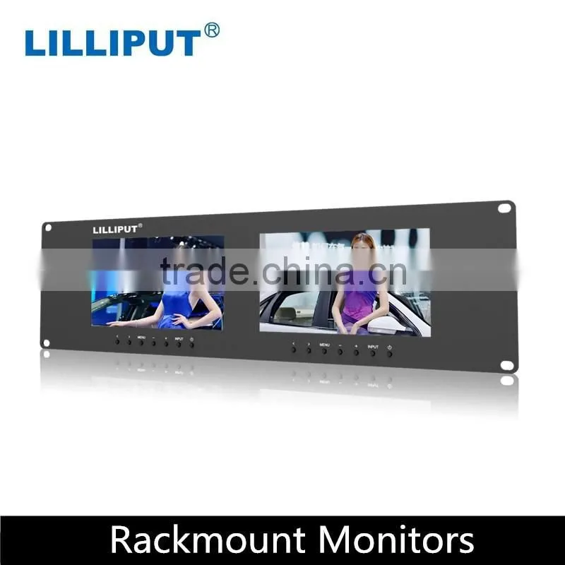 Lilliput 3U Dual VGA Rackmount Monitors Dual 7" LED backlit Panel