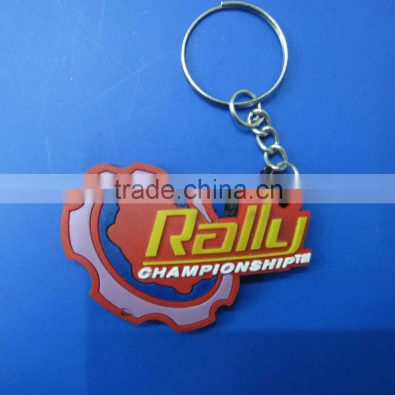 make custom rubber soft keychain