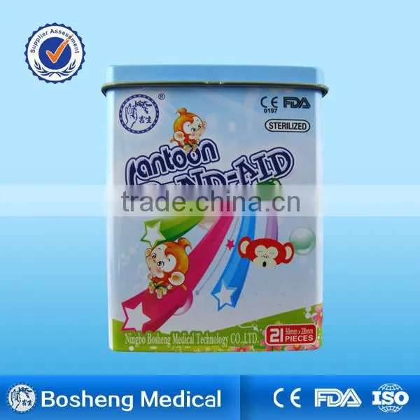 Tin Box Cartoon Waterproof Adhesive strips