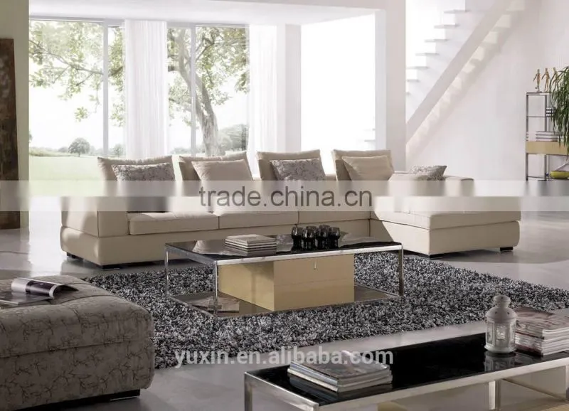 new design corner fabric sofa, L shape sectional home sofa set, living room furniture