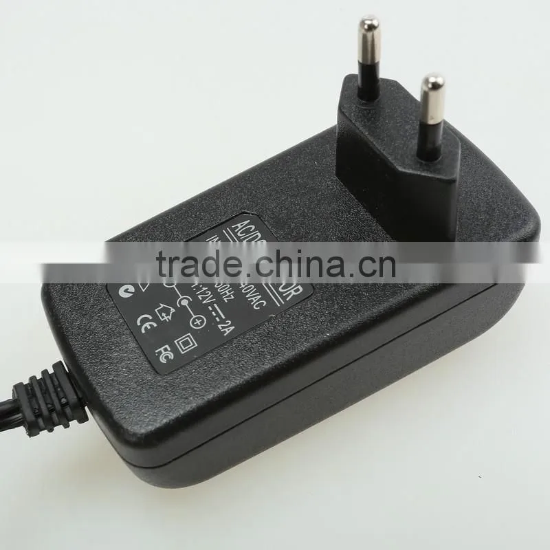 12V 2A ac adapter EU type power adapter ac/dc switching power adapter