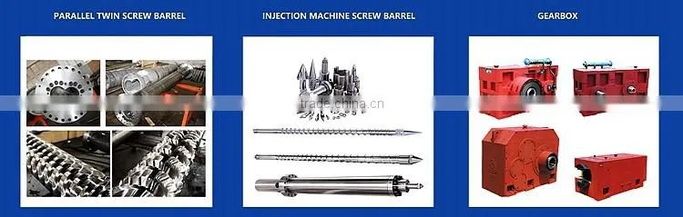 PVC pipe/profile production parallel twin screws plastic extruder machine screw barrel
