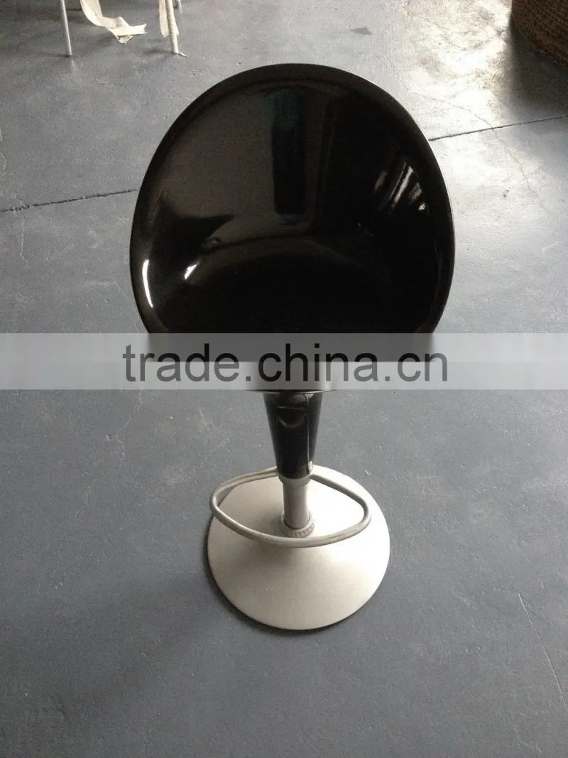 Factory cheap price ABS plastic bar chair with pedal YC077