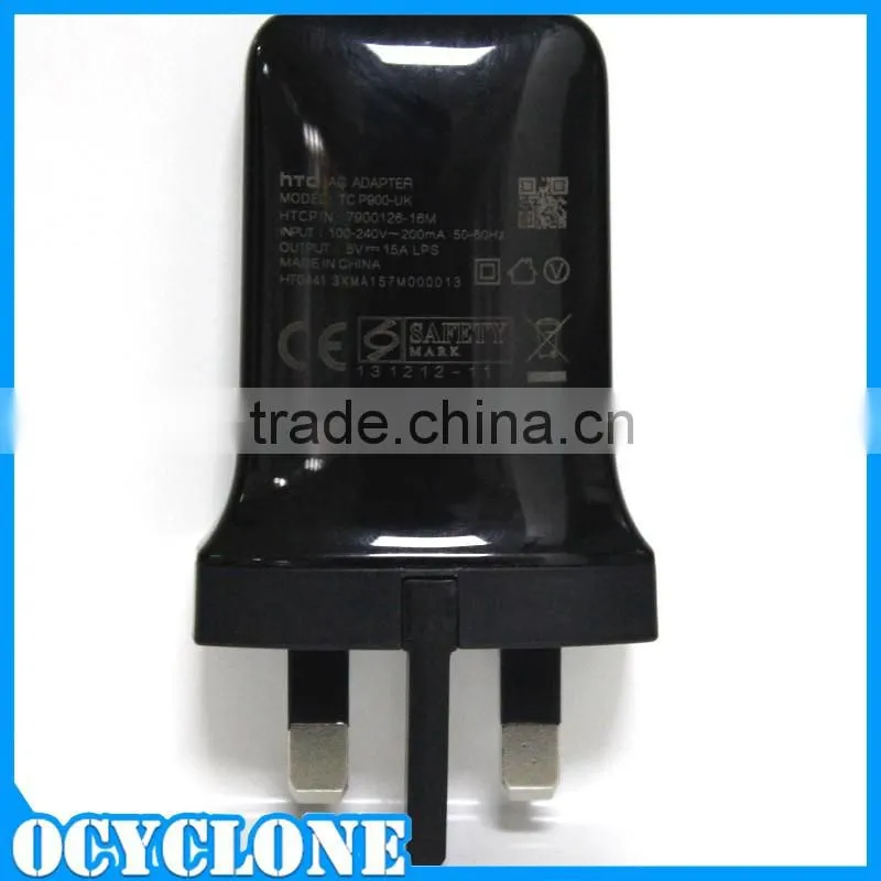 Universal 5V 1.5A UK 3 pin chargers home charger black