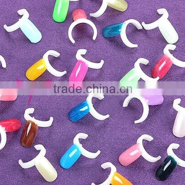 Nail art display ring style nail polish gel color chart,ring color chart put on gel polish
