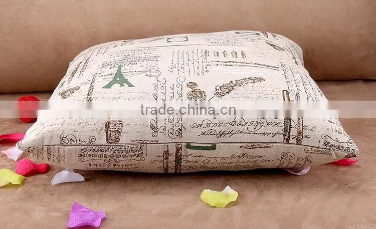 household cloth art ZAKKA cotton and linen hold pillow animated cartoon series cushion for leaning on back of a chair