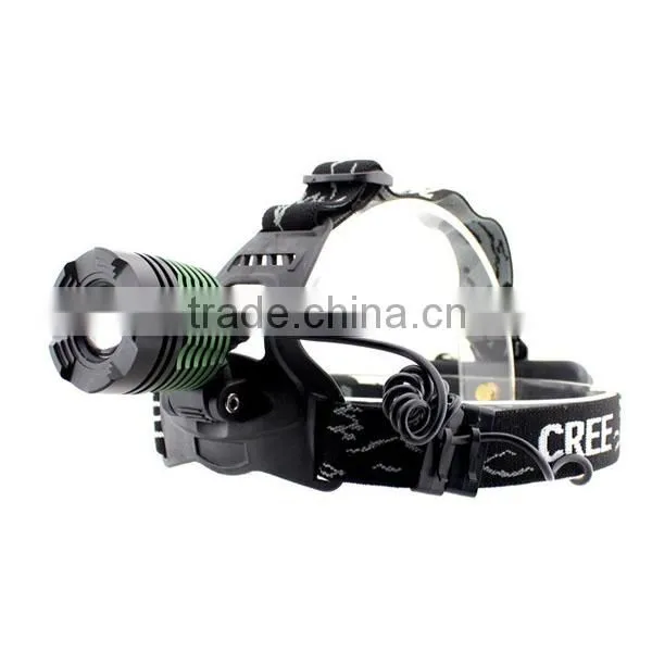 T811 New XML T6 10w LED Head Lights Lamp camping&hiking 10w t6 led zoom headlamp