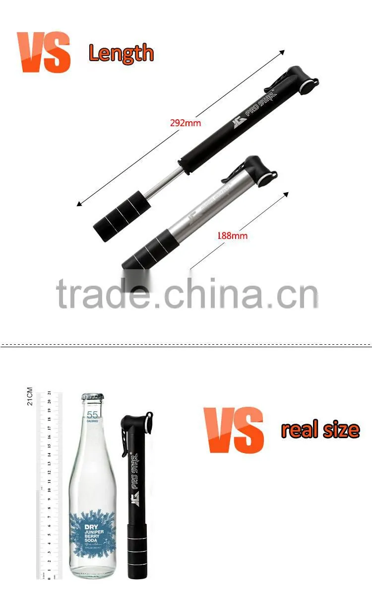 Portable hand bicycle air pump Fit For bike and All Ball