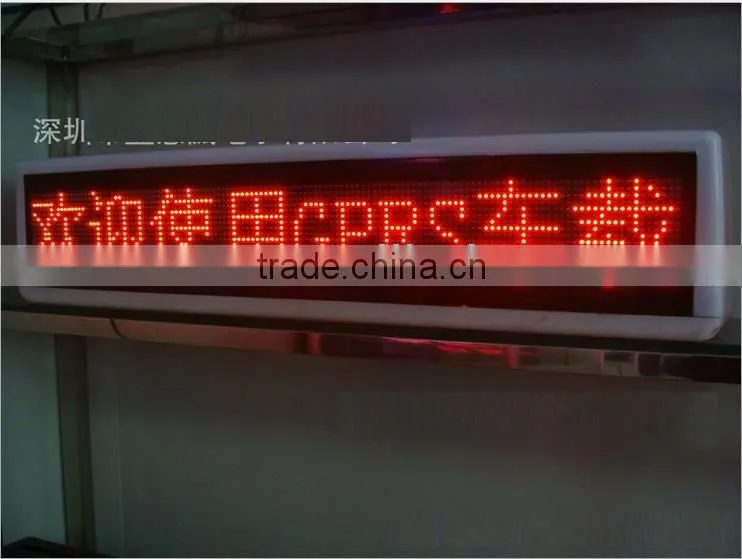 BUS /taxi/car indoor outdoor sign .led taxi signs display/led taxi top sign