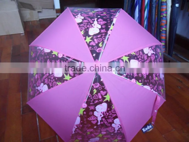 High quality transparent umbrella printrd sex beautiful girl pictures