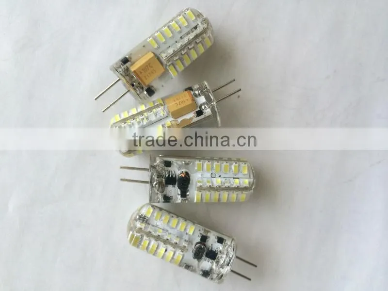 2014 hot selling 0.799 3014 12V DC silicone G4 led light bulb small size