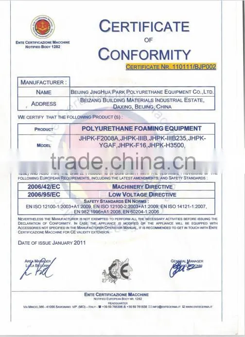 high pressure polyurethane spray foam machine JHPK-F16