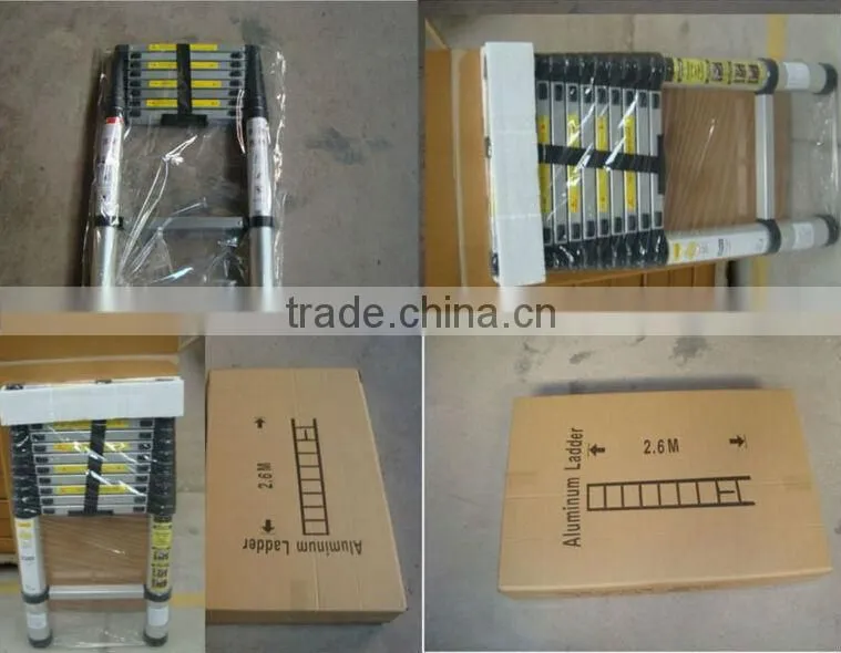 High quality Aluminium telescopic ladder EN131