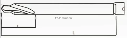 LZ0123 steel copper titaninum materials carbide centre drill bit