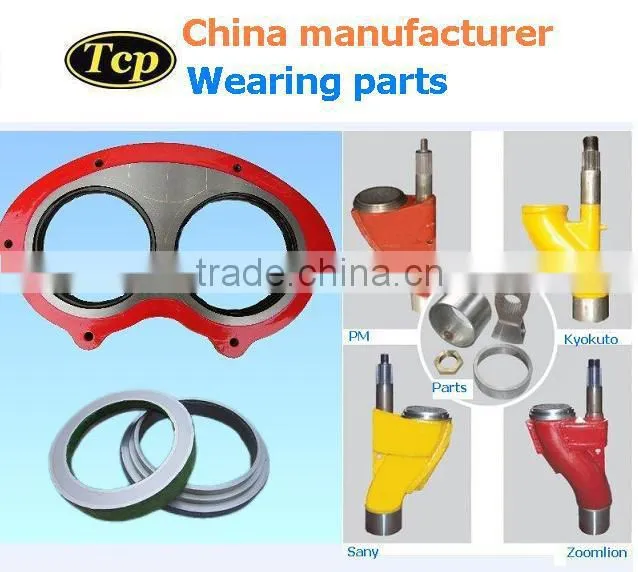 schwing concrete pump wear plate and cutting ring