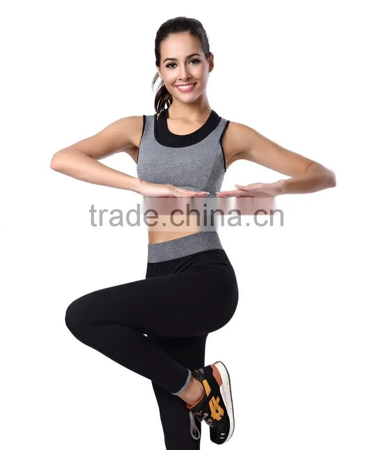 Women sport bra ,fitness running quick dry bra, female yoga fake two sport bra WA20