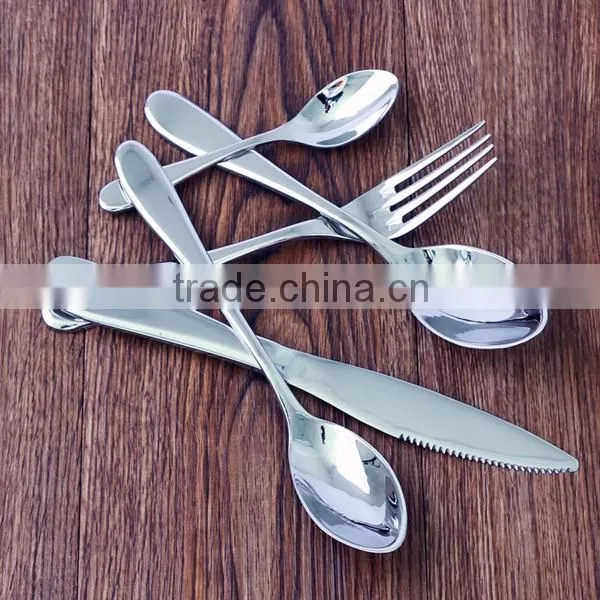 Sterling silver custom flatware round handle flatware german flatware for hotel restaurant household gift dealer and wholesale