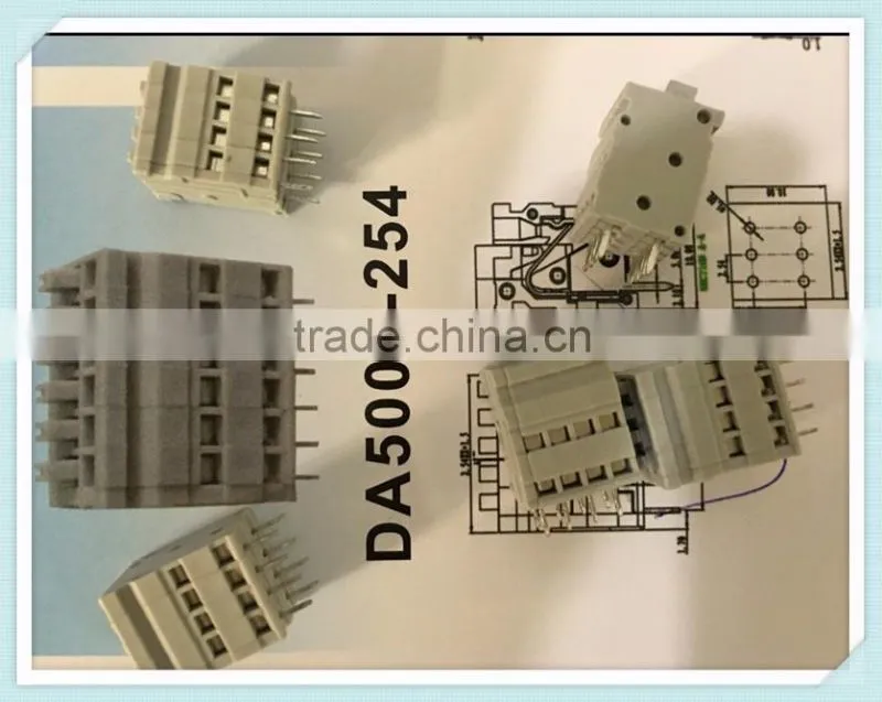 2.54mm Quick Screwless Terminal Block Connector For Communication Power Device
