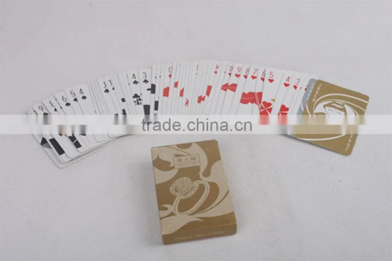 Custom ring printed playing cards cheap poker cards for promotion