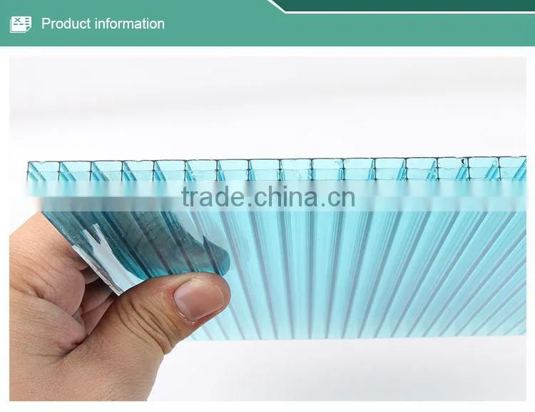 foshan tonon supply 10 years warranty multiwall polycarbonate sheet with high qulaity made in China (TN1803)