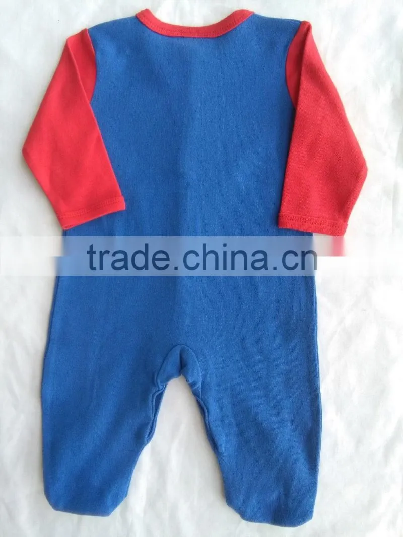 baby sleepsuit 2016 new design best quality 100% cotton interlock