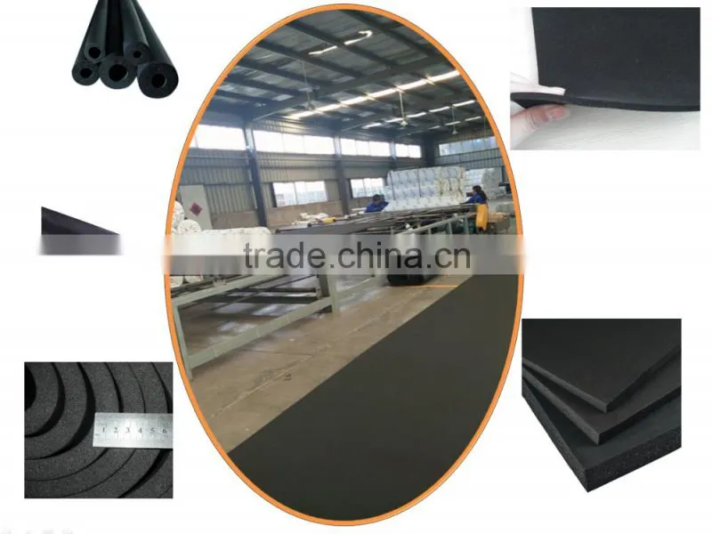 Black NBR PVC Nitrile Rubber Pipe Insulation Rubber Foam
