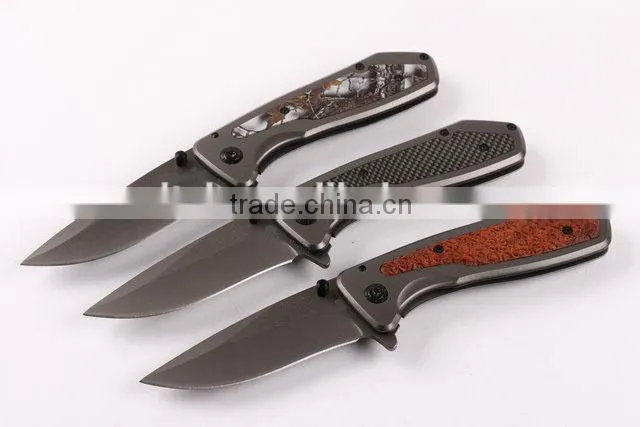 OEM 440 blade pocket knife with Titanium surface