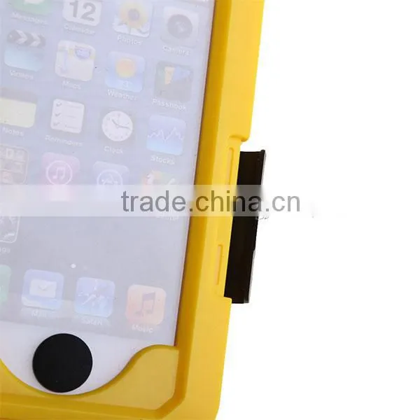 Yellow Motorcycle Bicycle Holder Shockproof Dirtproof Waterproof Case for iPhone 5 5S for Swimming Surfing Boating Diving