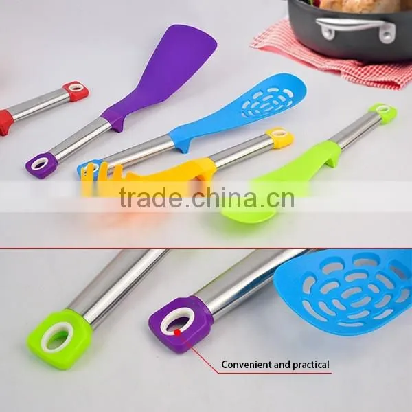 Custom 6-Piece Nylon Kitchen Utensils Sets With Holder Of Nylon Cooking Tools