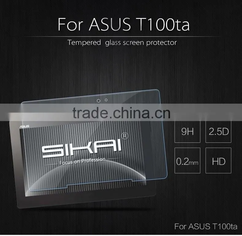 Anti Fingerprint 9H 0.2MM 2.5D Tempered Glass Screen Protective Film For ASUS T100/T100 TA 10 Inch Screen Protective Guard