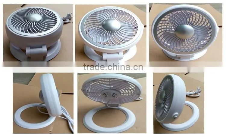 Electric 7'' folding fan with 100% copper motor