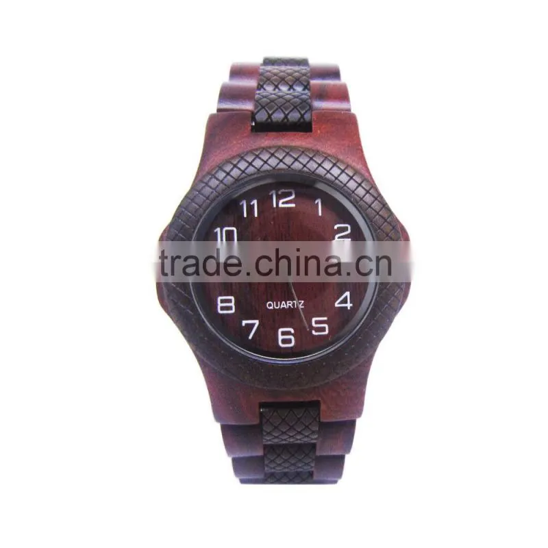 Natural Maple Wood and Red Rose sandal wood Watch For Man Wholesale Wood Watch hand craft gifts