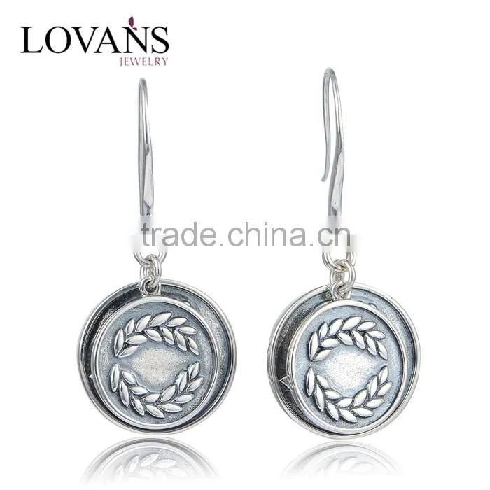 Black Antique Jewelry Thailand Silver Vogue Jewelry Earrings