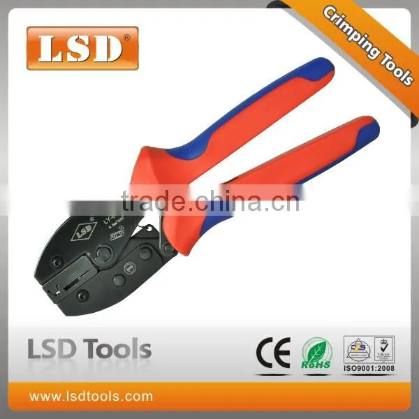 Experience production for 10years good qutails pliers for non-insulated cable links LY-0510TD hand crimping tools