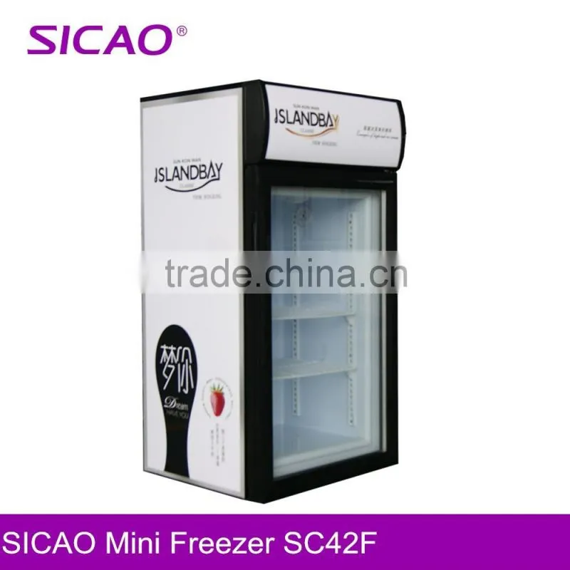 Single-temperature Style Mini ice cream display freezer for sale