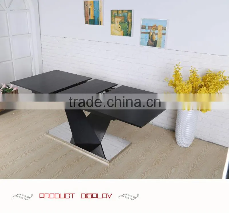 Modern Home Furniture MDF Extension Dining Table Wooden Table