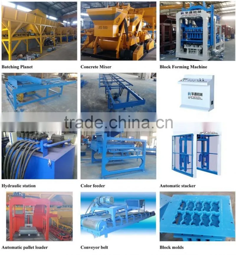 industrial cement concrete mixer for brick block machine